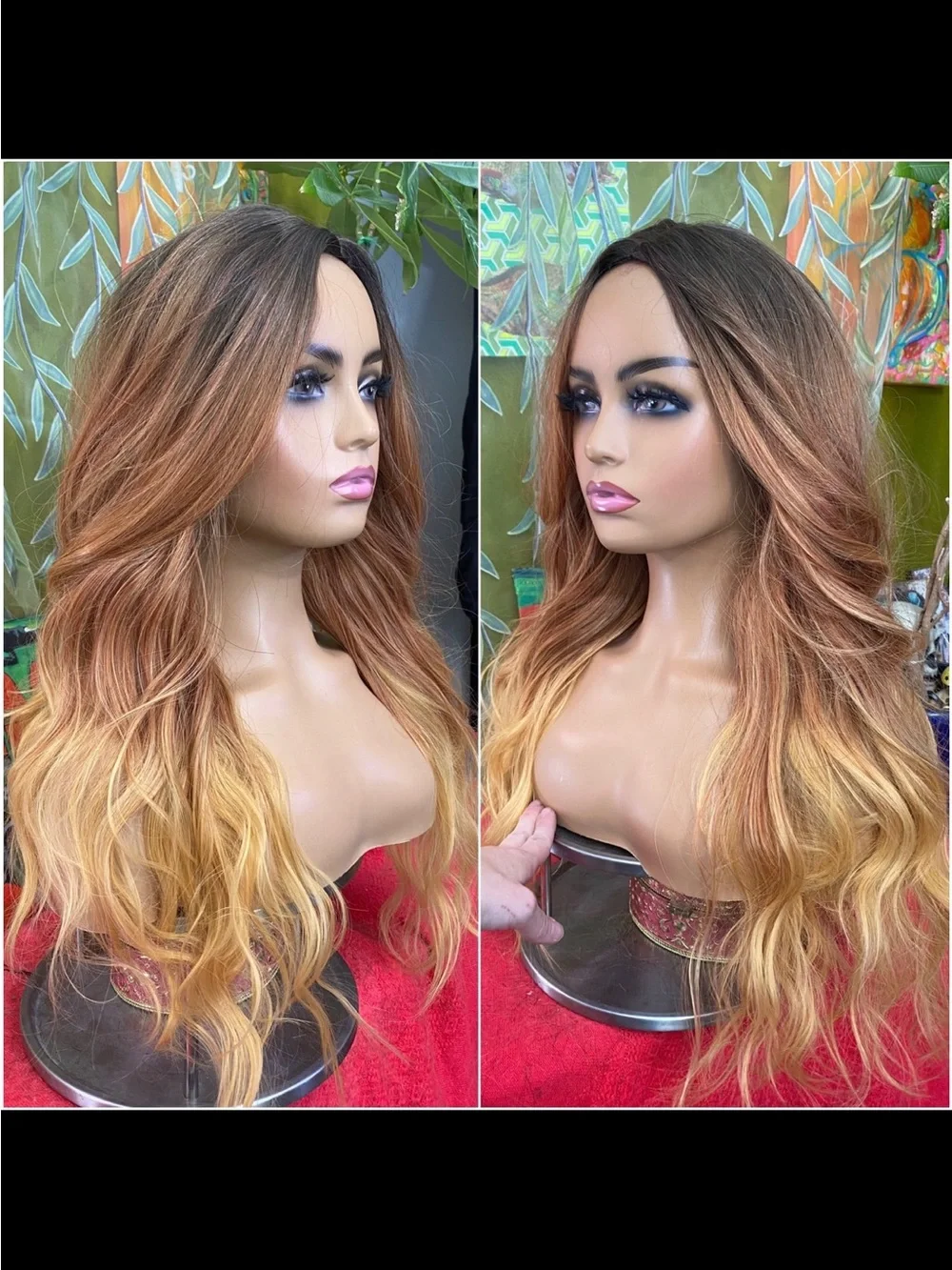 LAST ONEOmbre ginger golden Wig